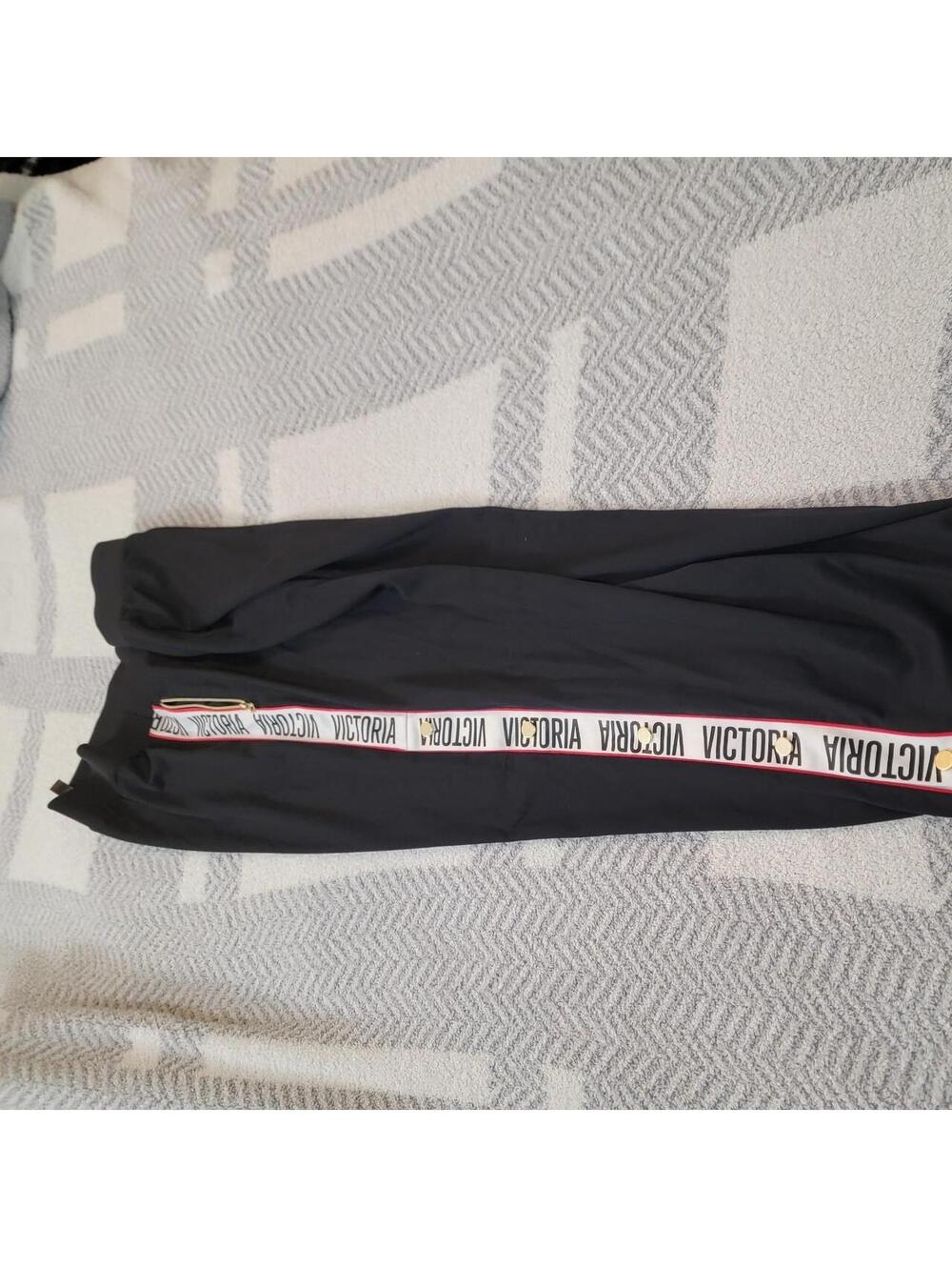 Victoria's Secret Women's Black and Navy Trousers
